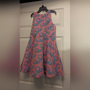 Un Deux Trois Vibrant Floral Kids Dress Size 14